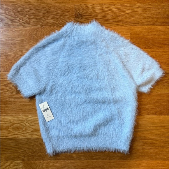 Pilcro Light Blue Fuzzy Sweater - Picture 4 of 5